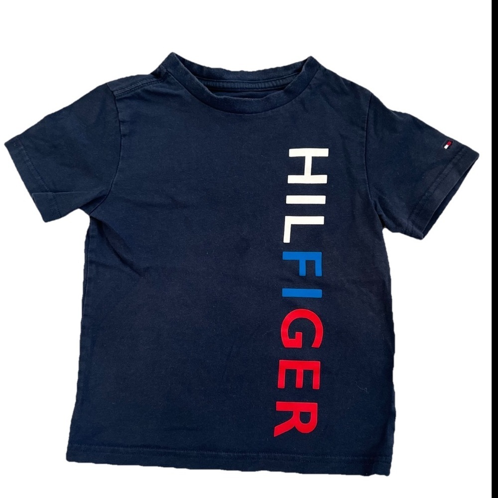 Tommy Hilfiger Boys Navy Short Sleeve T-Shirt - Size 4 (0692)